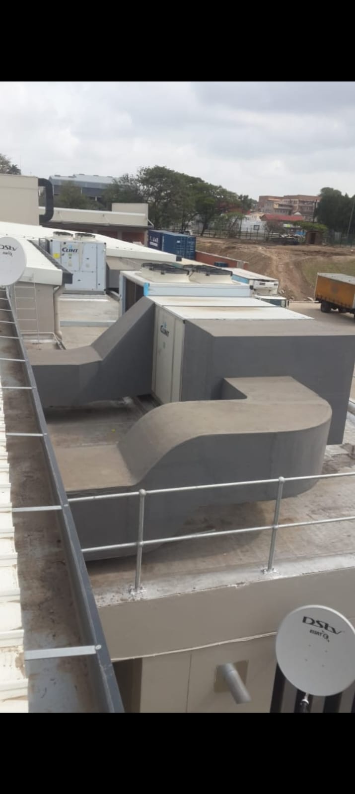 Cladded duct units with Clint chillers