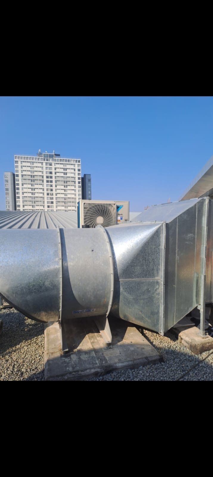 Mshisa Airconditioning rooftop ductwork installation in Durban